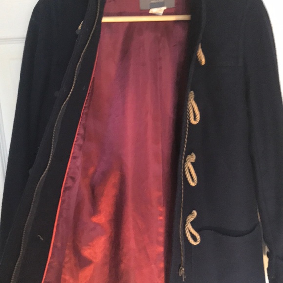 J. Crew Toggle Coat in Navy Blue - Picture 4 of 5